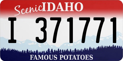 ID license plate I371771