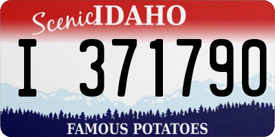 ID license plate I371790