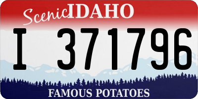 ID license plate I371796