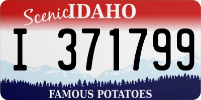 ID license plate I371799
