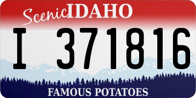 ID license plate I371816
