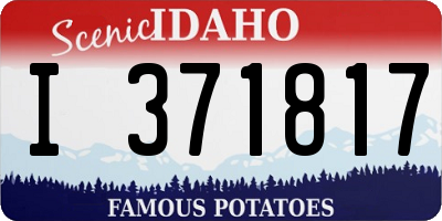 ID license plate I371817