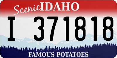 ID license plate I371818