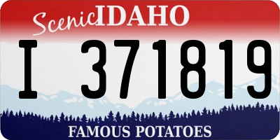 ID license plate I371819