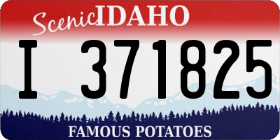 ID license plate I371825