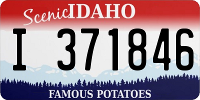 ID license plate I371846