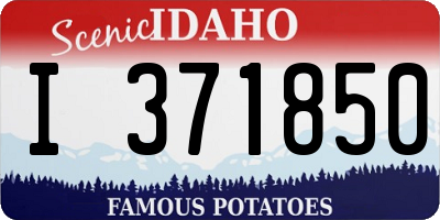 ID license plate I371850