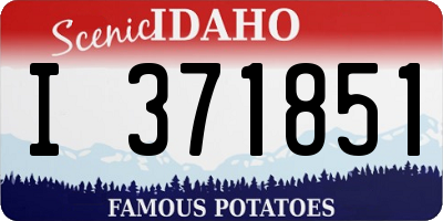 ID license plate I371851