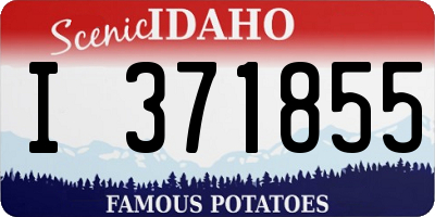 ID license plate I371855