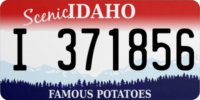 ID license plate I371856
