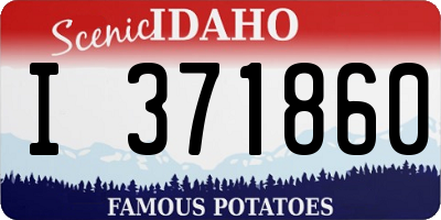 ID license plate I371860