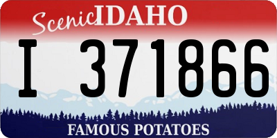 ID license plate I371866