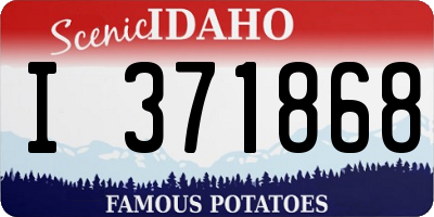 ID license plate I371868