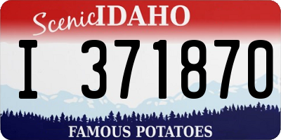 ID license plate I371870