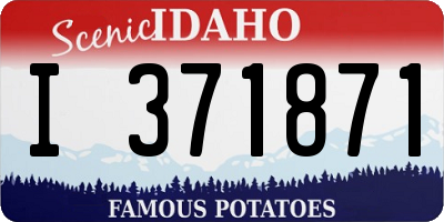 ID license plate I371871