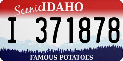 ID license plate I371878