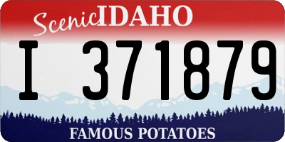 ID license plate I371879