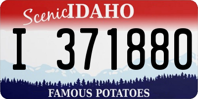 ID license plate I371880