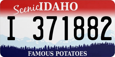 ID license plate I371882