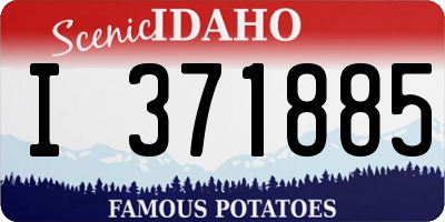 ID license plate I371885