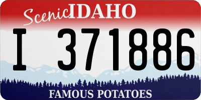 ID license plate I371886