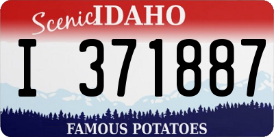 ID license plate I371887
