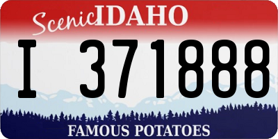 ID license plate I371888