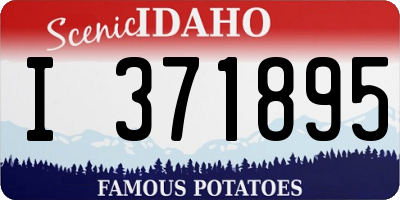 ID license plate I371895