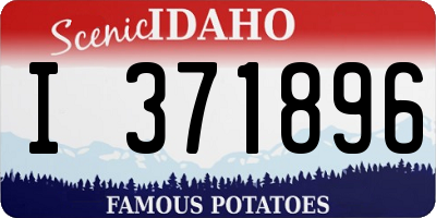 ID license plate I371896