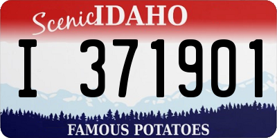 ID license plate I371901