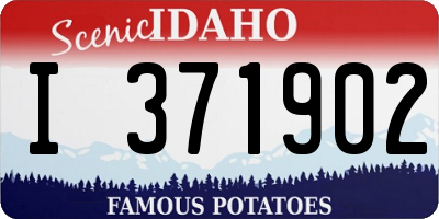 ID license plate I371902