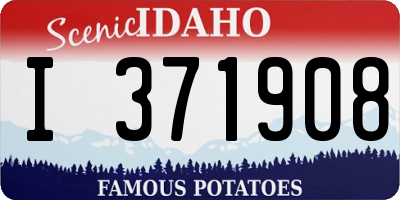 ID license plate I371908