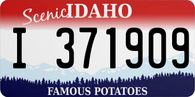 ID license plate I371909