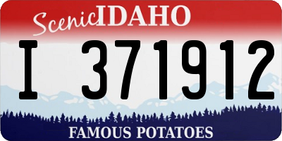 ID license plate I371912