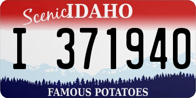 ID license plate I371940
