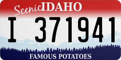 ID license plate I371941