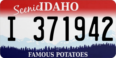 ID license plate I371942