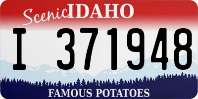 ID license plate I371948