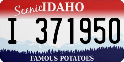 ID license plate I371950