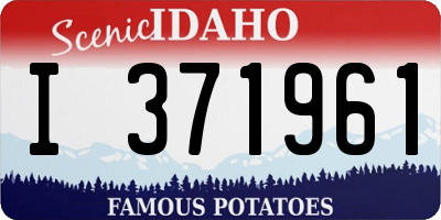 ID license plate I371961