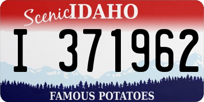 ID license plate I371962