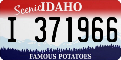 ID license plate I371966