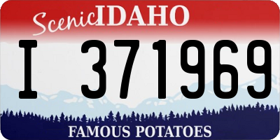 ID license plate I371969
