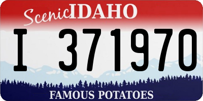 ID license plate I371970