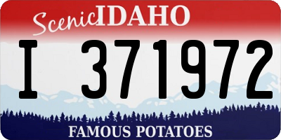 ID license plate I371972