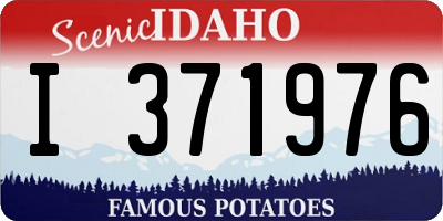 ID license plate I371976