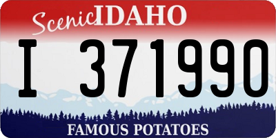 ID license plate I371990