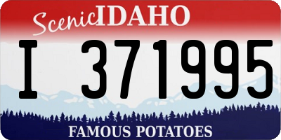 ID license plate I371995