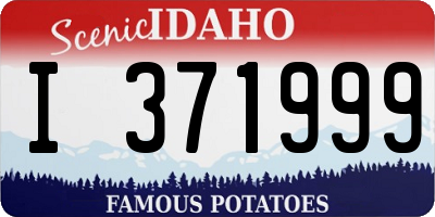ID license plate I371999