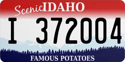 ID license plate I372004
